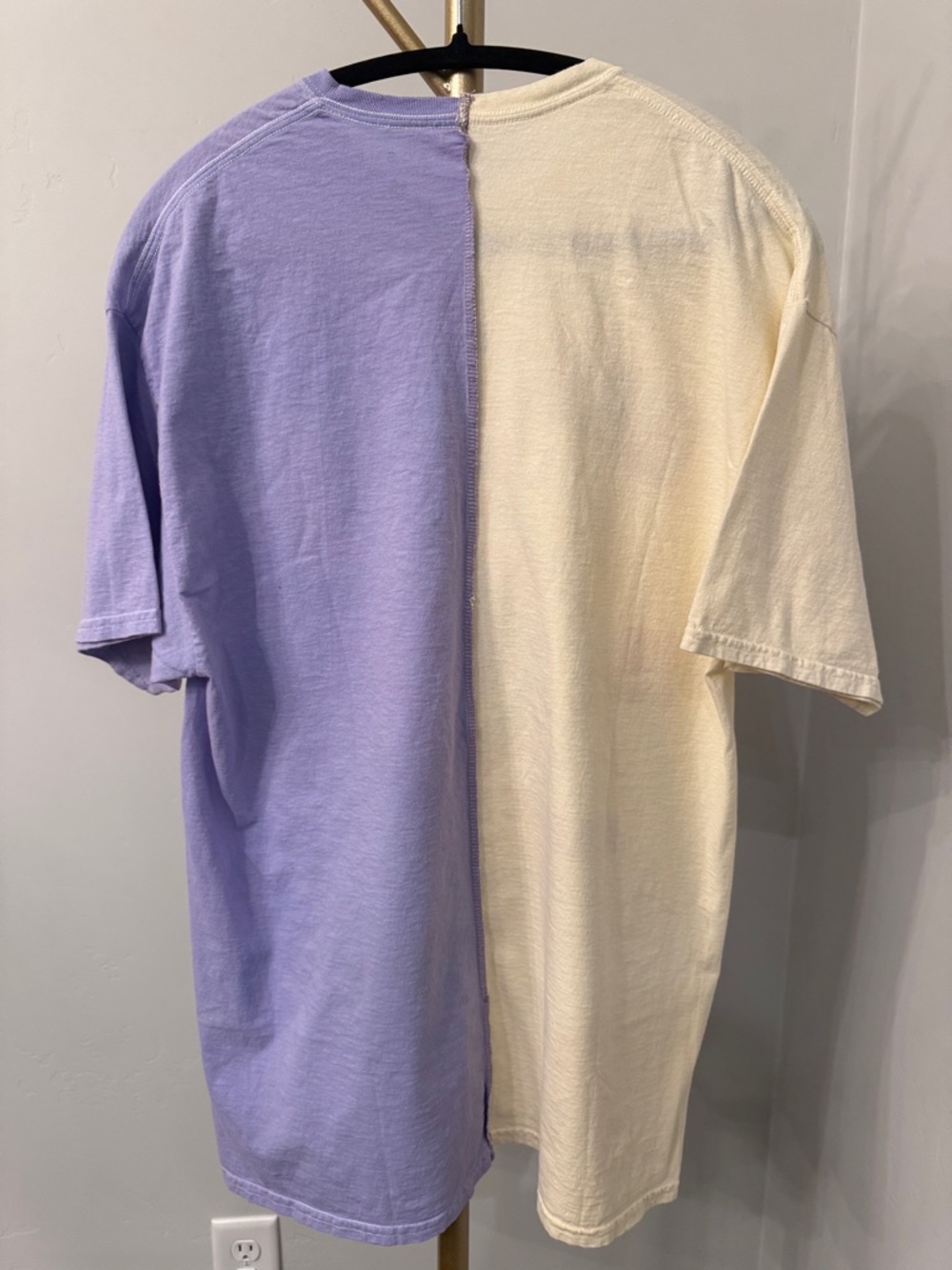 Pacsun Split Graphic T Shirt Large Colorblock East League Academy Y2K Streetwear - Picture 5 of 6